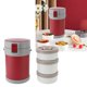 thumbnail image 5 of Tarro Aislado Para Alimentos, 2 Litros, 3 Niveles, Apto Para Microondas, Acero Inoxidable 304, 5 of 7