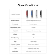 ORICO M.2 NVMe SSD Enclosure 40Gbps USB4.0 M.2 Enclosure with Cooling Fan External Type-C to M.2 NVMe Case for M key,Max 4tb,Compatible Thunderbolt 3/4(No Drive)