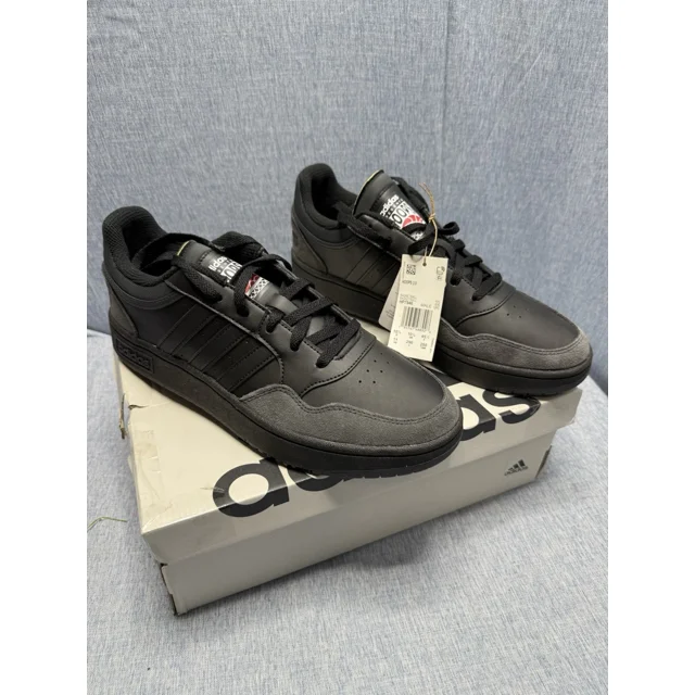NEW Adi-das HOOPS 3.0 Low Top Show Sneaker Sz 11 Core Black /Carbon HP7946 Men’s