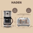 thumbnail image 5 of Haden Heritage 4 Slice Wide Slot Toaster & Coffee Maker, Steel & Copper, 5 of 10