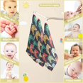 thumbnail image 3 of Retro Joysticks Pattern Baby Muslin Washcloths Soft Absorbent Face Towel, Video Game Controller Burp Cloths Cotton Bath Wipes 5 PCS Infant Wash Cloth for Newborn Boys Girls 12"x12", 3 of 7