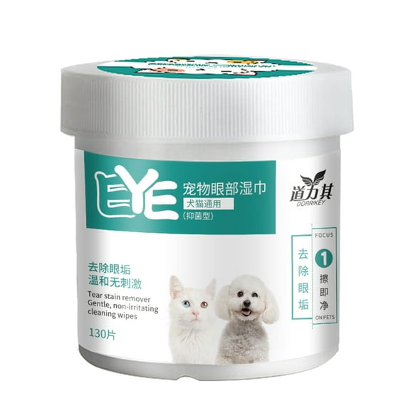 Mialoley 130 Pcs Pet Eye Wet Wipes Disposable Wet Wipes Antibacterial Wet Pads