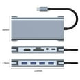 thumbnail image 5 of 11 in 1 Multiports USB C Hubs Adapter For Laptops Features 4K HDTV VGA 100W Fast Charging 3 USB Port Ethernet Connectivi, 5 of 10