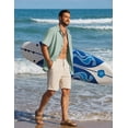 thumbnail image 5 of COOFANDY Mens Linen Button Down Short Sleeve Shirt Textured Casual Summer Hawaiian Shirts Beach Clothing for Men, 5 of 6