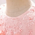 thumbnail image 6 of JAHH Flower Girl Dresses for Wedding Kids Girls Sleeveless Ruffled Princess Bridesmaid Pageant Gown Birthday Party Wedding Dress for Wedding Holiday Partys Gowns(12-18 Months,Pink), 6 of 9