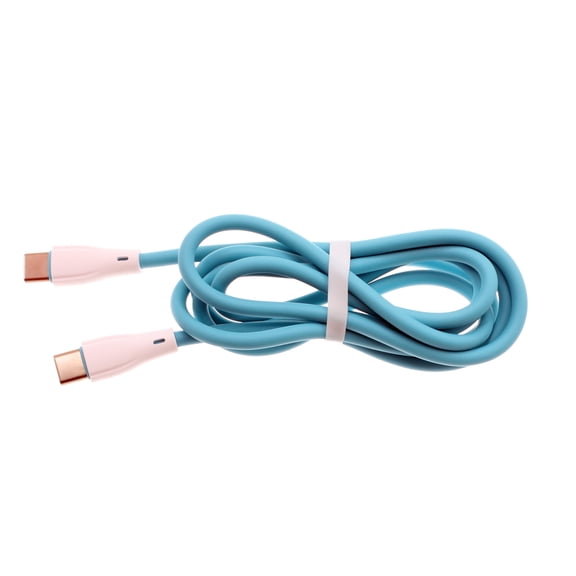 PD Fast Charger Cord 4ft USB-C Cable for Motorola Moto G Power 5G (2024) - Power Wire (Type-C to Type-C) Sync Blue
