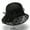 Black, variant on Womens Sun Summer Beach Visor Hat Elegant Organza Flower Dressy Holiday Tea Party Derby Church Outdoor Travel Visor