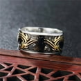 thumbnail image 4 of PAMTIER Men's Stainless Steel 10MM Vintage Chinese Style Animal Dragon Ring Gold Size 9, 4 of 5