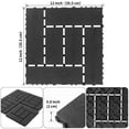 thumbnail image 5 of Jopath 44 Packs Waterproof Decking Tiles,12"x12" Terrace Plastic Interlocking Decking Tiles for Courtyard Tiles, Balcony Tiles, Bathroom and Any Indoor or Outdoor Setting Dark Gray, 5 of 8