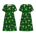 thumbnail image 6 of Hirioo Happy St. Patrick's Day5 for Short Sleeve Dress Women's Short Sleeve Dress with Pockets, 6 of 8