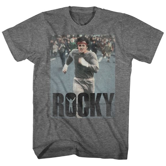 Rocky Am Doing a Run Graphite Heather T-Shirt