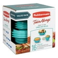 thumbnail image 3 of Rubbermaid TakeAlongs On the Go Food Storage and Meal Prep Containers, 16-Piece Lunch Set, Teal Splash, 3 of 6