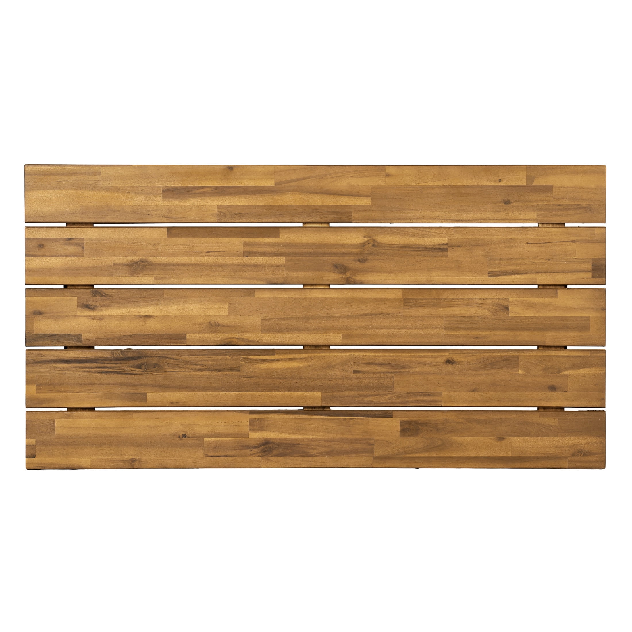 Christopher Knight Home 42" Mid-Century Acacia Wood Coffee Table for Patios & Gardens, Slatted Top, Teak