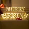 thumbnail image 5 of Luces LED decorativas Número Letras Placas de montaje de plástico blanco Decoración de boda con pilas (1) esquí esquí Gafas de esquí, 5 of 5