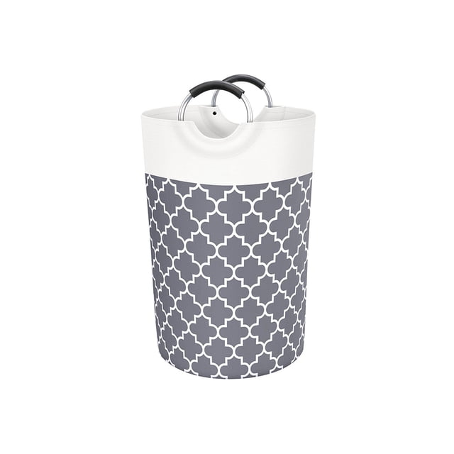 Cesto de ropa sucia bolsa de ropa 75L cesto de almacenamiento plegable tela impermeable ahorro de espacio dormitorio hogar dormitorio organizador Almacenamiento y organización del hogar Gris (82L) Billuyoard HA083045-04
