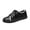 Black, variant on Breathable Casual Shoes, Ruffle Trim Footwear, Lightweight Walking Sneakers, Summer Daily Shoes, Women's Mesh Panel Lace Up Sneakers Breathable Ruffle Trim Casual Walking Shoes, Black 9