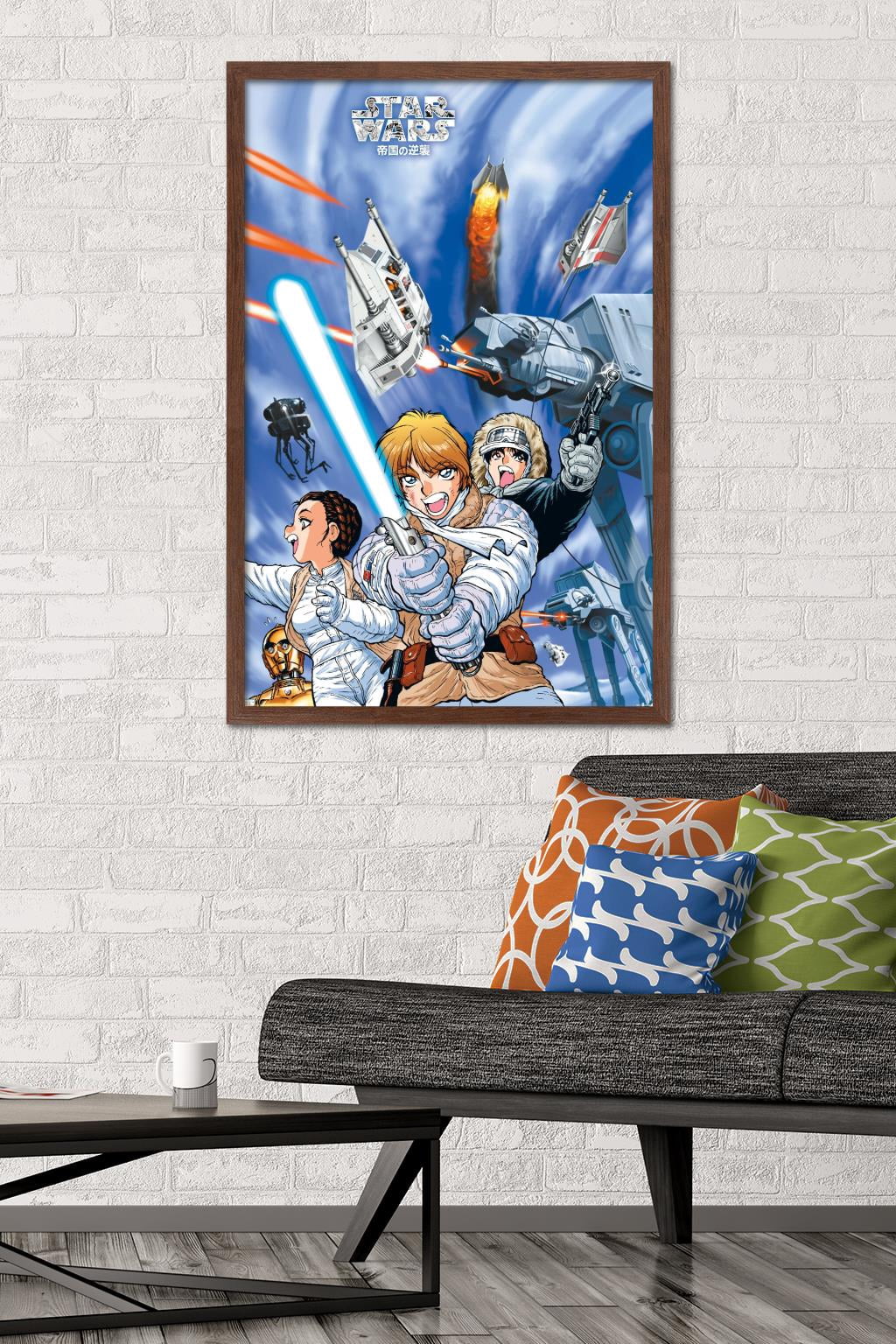 Star Wars: Manga Madness - Hoth Wall Poster, 22.375" x 34" Framed
