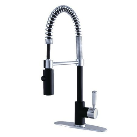 Kingston Brass Paris Pull Down Double Handle Kitchen Faucet
