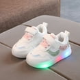 thumbnail image 2 of Quealent Baby Boy Girl Shoes Infant Non Slip Sneakers Breathable Lightweight Toddler First Walking Shoes 6 12 18 24 Months Red for Size 11, 2 of 9