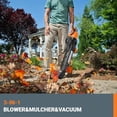 thumbnail image 3 of WORX WG509 12 Amp Trivac, 3 in 1 Electric Leaf Blower, Leaf Vacuum & Leaf Mulcher for Lawn Care, 3 of 4