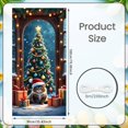 thumbnail image 2 of Christmas Tree Design Christmas Banner Red Gold Color Xmas Display Festive Lights Gift Boxes Holiday Backdrop for Christmas Party Home Indoor Family Gathering, 2 of 9
