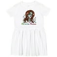 thumbnail image 3 of Inktastic DÃ­a De Los Muertos in Sugar Skull Makeup Girls Toddler Dress, 3 of 5