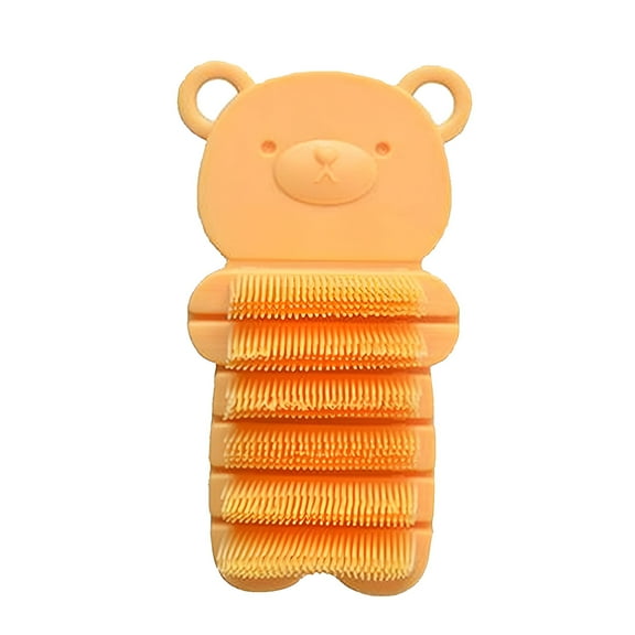 LAMIRO Nail Scrubber Brush Kids, Finger Nails Scrub Scrubbing Cleaning Brushes with Soft Bristle for Baby Children(Yellow)