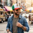 thumbnail image 7 of Byfri Mexico Flag Print Baseball Cap Adjustable Unisex Casual Sports Hat 56-60cm, 7 of 7