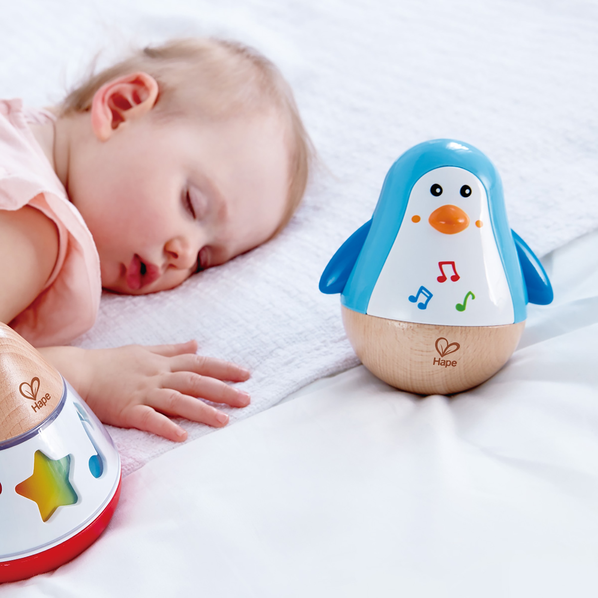 Hape: Penguin Musical Wobbler W/ Tinkling Sounds & Moving Arms As It Waddles - image 5 of 7