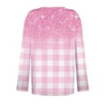 thumbnail image 5 of Aoiroe Long Sleeve Tops Holiday Party Tops For Women Womens Fitted Tshirt Shirts For Women Long Sleeve T Shirts For Women Loose Fit Women'S Tops, Tees & Blouses Dressy Tops For Women Pink M, 5 of 5