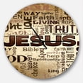 thumbnail image 1 of DesignArt Jesus' word cloud in grunge Large Wall Clock, 1 of 2