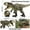P, variante sur Grande Économie,HWRETIE Jouet Animal de Simulation en Liquidation,Cadeau Garçon Modèle de Dinosaure Solide Peint à la Main Figurine Commémorative
