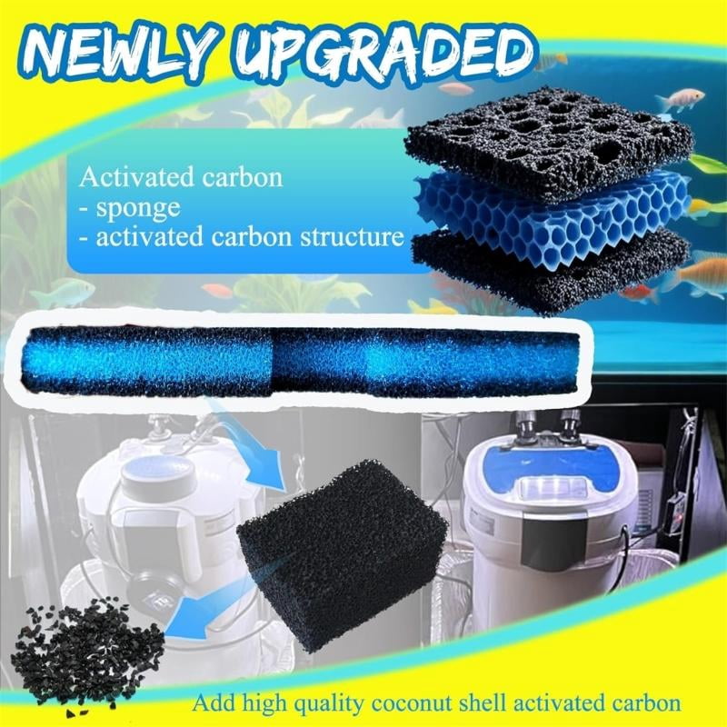 CEORPER Premiums Sponges Filter Cartridges Mats Replacement Canister Filter Pad