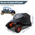 thumbnail image 2 of Unique Bargains UTV Cover Waterproof 210D All Weather Protection Full Covers for Can-Am Maverick X3 MAX RS Turbo R Black, 2 of 7