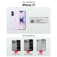 thumbnail image 3 of Upcommon Crystal Fit Case for iPhone 17, Magnetic Clear, Compatible with MagSafe, Slim Protective Cover, 3 of 10