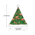 thumbnail image 3 of Fuzoiu Flamingo Print Santa Hat Christmas Hat for kids,Santa Hats with Pompom, Unisex Xmas Holiday Hat for Christmas New Year Festive Party Supplies, 3 of 6