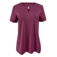 thumbnail image 4 of Short Sleeve Shirts for Women, Basic Pack of Summer Short Sleeve Casual T Shirt Tops, Red XL, 4 of 9