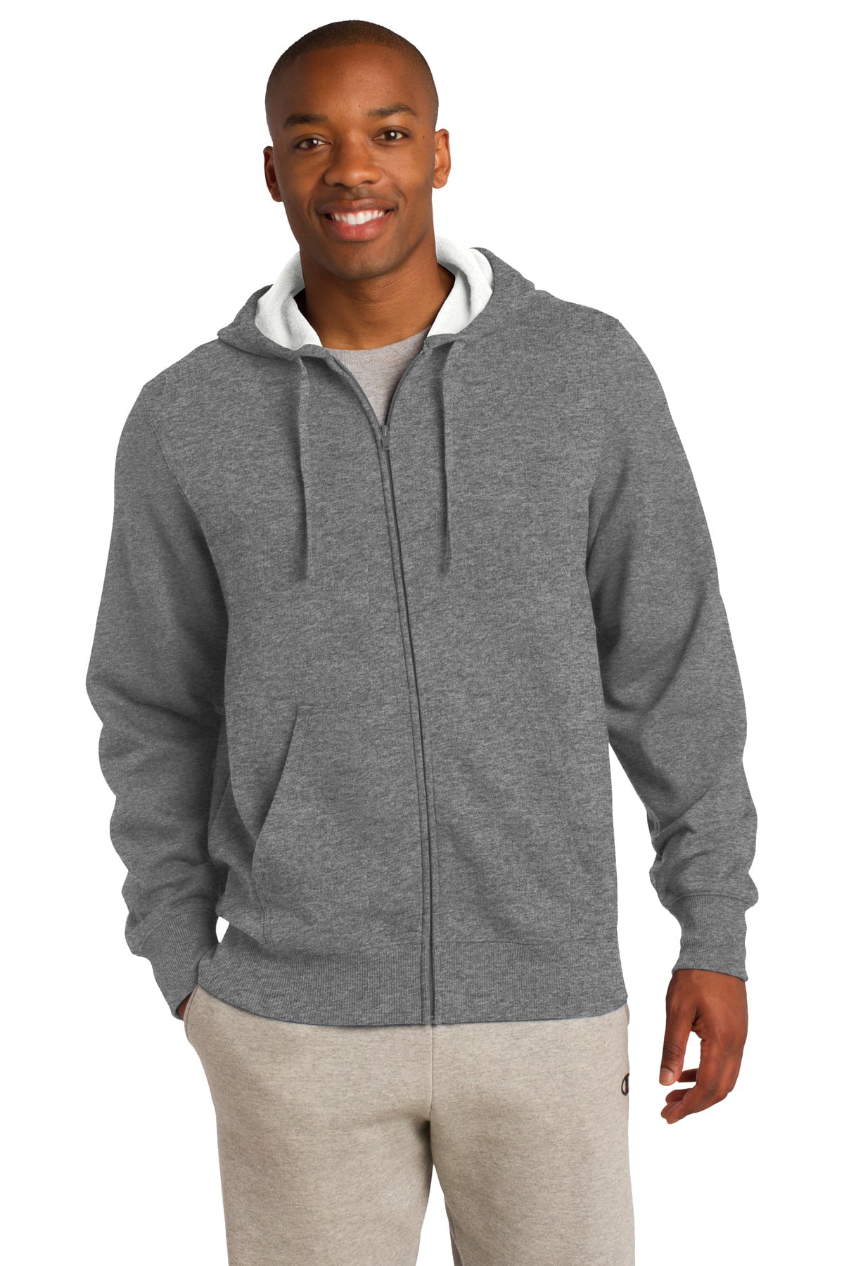 Sport-Tek Full-Zip Hooded Sweatshirt - Walmart.com
