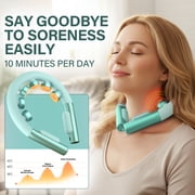 Neck Massager with heat, Electric Pulse Neck Massager for Pain Relief, Remote Control Wireless Neck Massager with 10 Modes