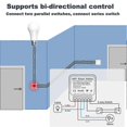 thumbnail image 5 of Interruptor de atenuación inteligente compatible con control remoto inteligente de 24G6 teclas A 16A 3 piezas, 5 of 5