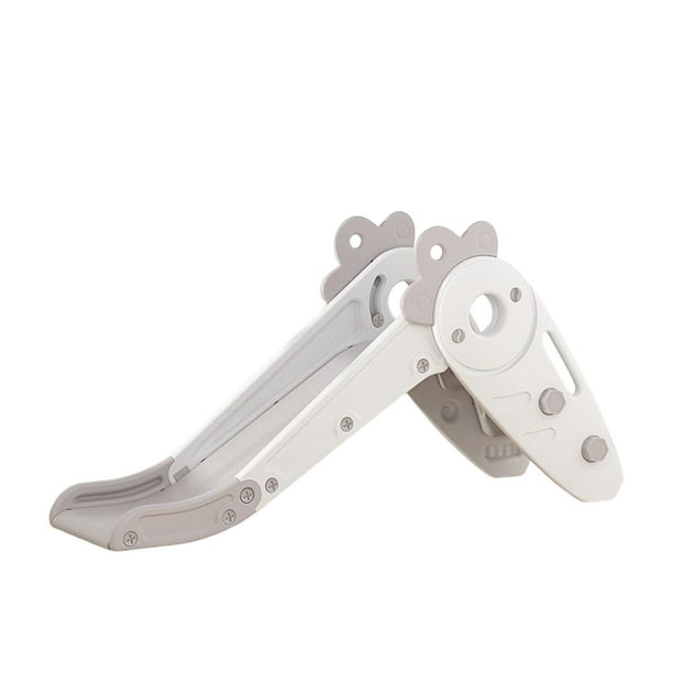 Tobogán infantil interactivo, juguetes para parques infantiles, fácil montaje, independiente y plegable. Blanco A