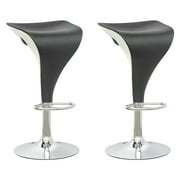CorLiving Adjustable 2-Toned Bar Stools, Set of 2 by CorLiving