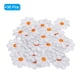 thumbnail image 3 of Parche de hierro Uxcell con flores, parche bordado para reparar ropa, mochila 3.54x3.54" 30 piezas blanco, 3 of 7
