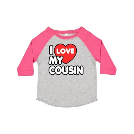 

Inktastic I Love My Cousin Gift Toddler Boy or Toddler Girl T-Shirt