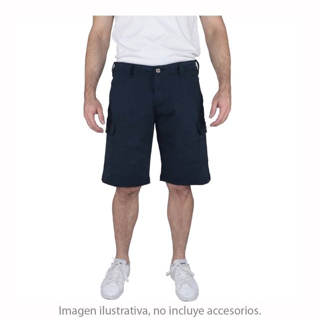 Bermuda Furor Elements Talla M Tipo Cargo con Bolsillos Azul Marino