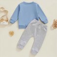 thumbnail image 3 of HCNTES Baby Boy Winter Clothes Toddler Kids Baby Boy Fall Outfits 6 12 18 24 Months 2T 3T Casual DAD'S LITTLE MAN Letter Printed Boy Long Sleeved Hoodie Pants Two Piece Winter Clothes Sets, 3 of 4
