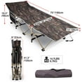 thumbnail image 3 of Lineslife Folding Hunting Cots for Adults 500lbs, XL Sleeping Cots for Hunting, Extra Wide Portable for Camping Outdoor Travel Indoor Home, Camo, 3 of 8