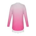 thumbnail image 7 of Bxsruta Pullover for Kids, Kids Clothes Children's Gradient Color Irregular Hem Lace Casual Sports Long Sleeved Round Neck Top, 7 of 7