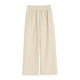 thumbnail image 5 of Pantalones anchos de chenilla gruesa con forro polar para mujer, pantalones casuales holgados de color blanco para otoño/invierno, 5 of 5