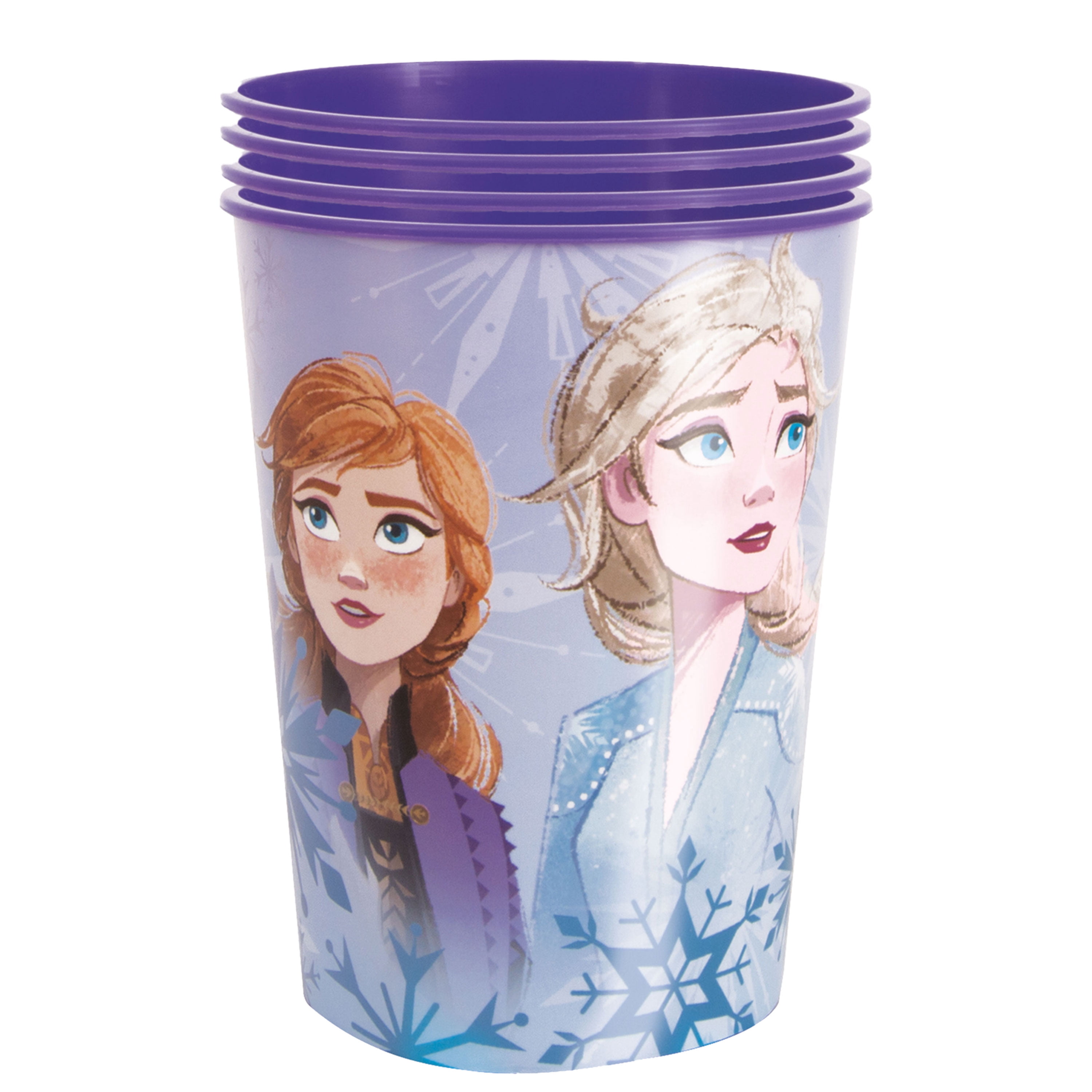 Frozen 4 Count 16oz Multicolor Plastic Cup